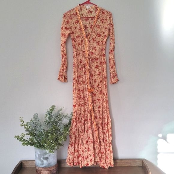 Poupette St Barth Rita Floral Maxi Dress Size XS - Picture 2 of 12
